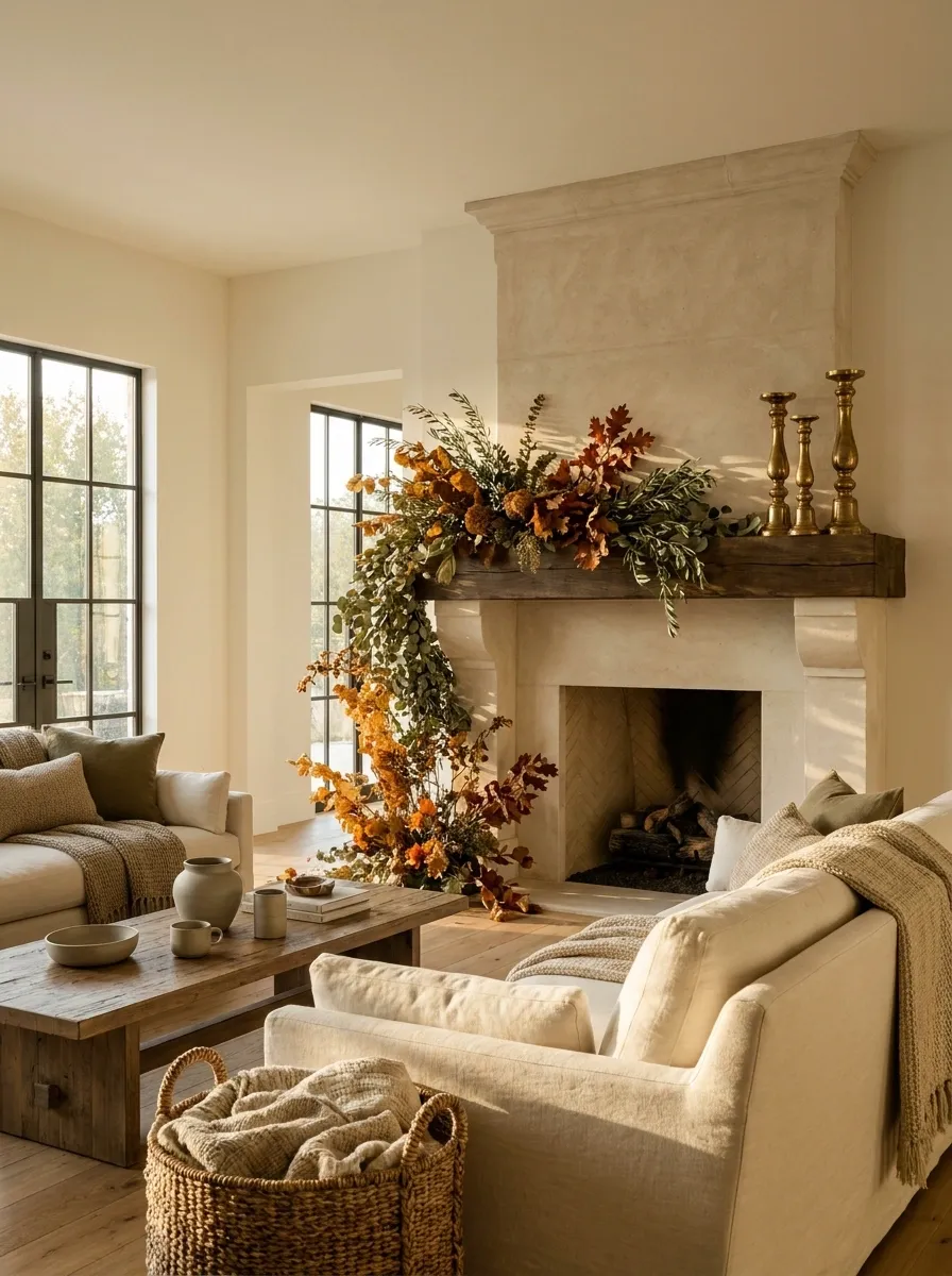Style the Mantel Asymmetrically