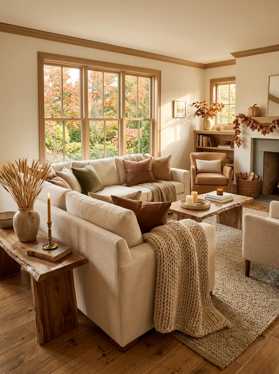 Swap Bright Summer Textiles for Warm Neutrals