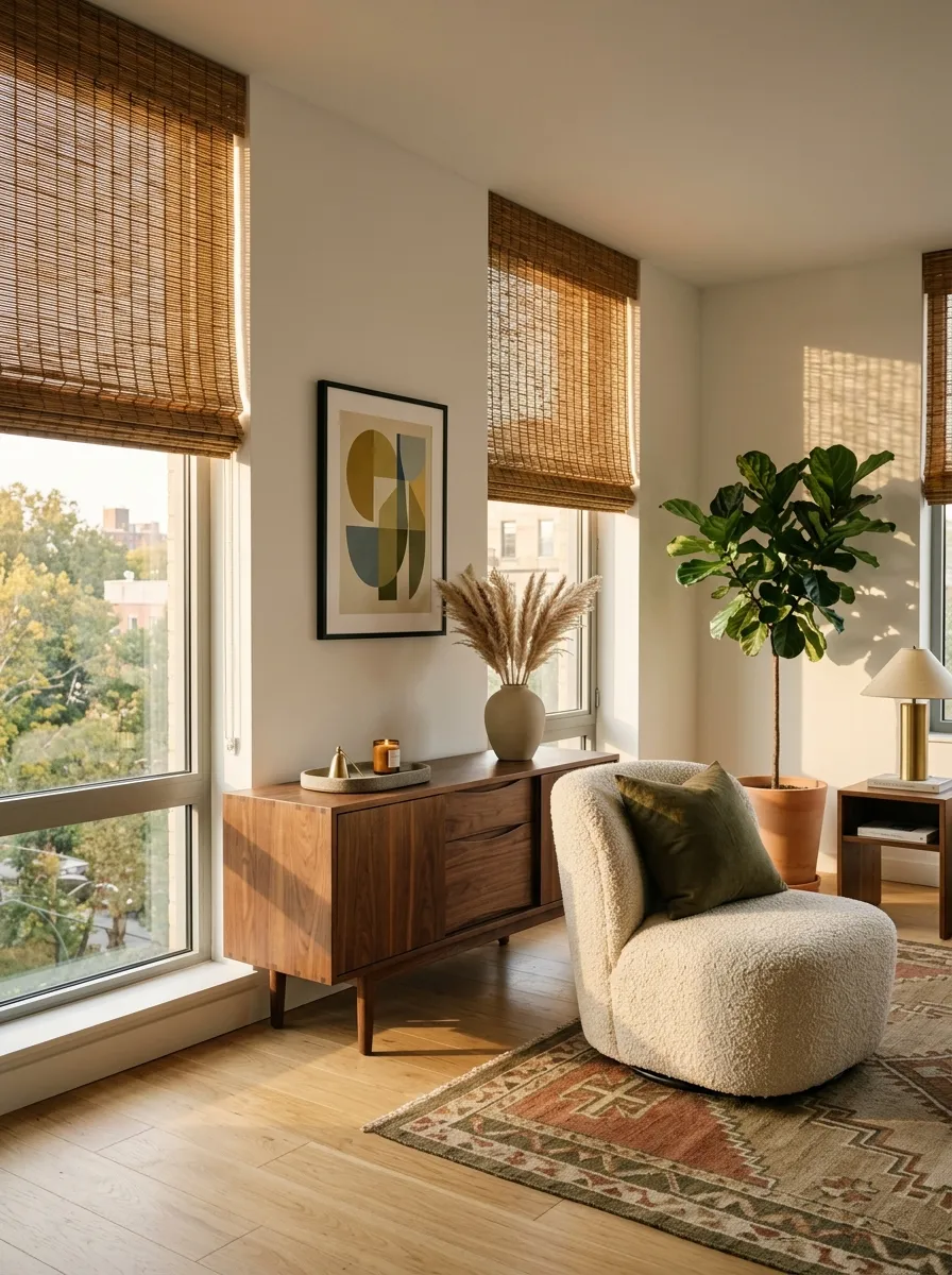 Swap Plastic Blinds for Bamboo Shades