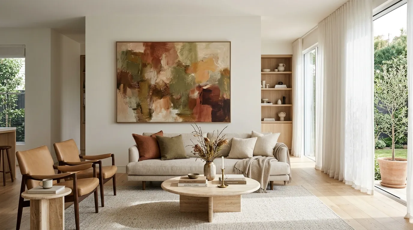 Swap Seasonal Decor for Fall-Toned Artwork