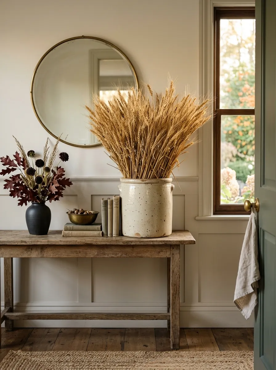 Swap Summer Florals for Wheat Sheaves