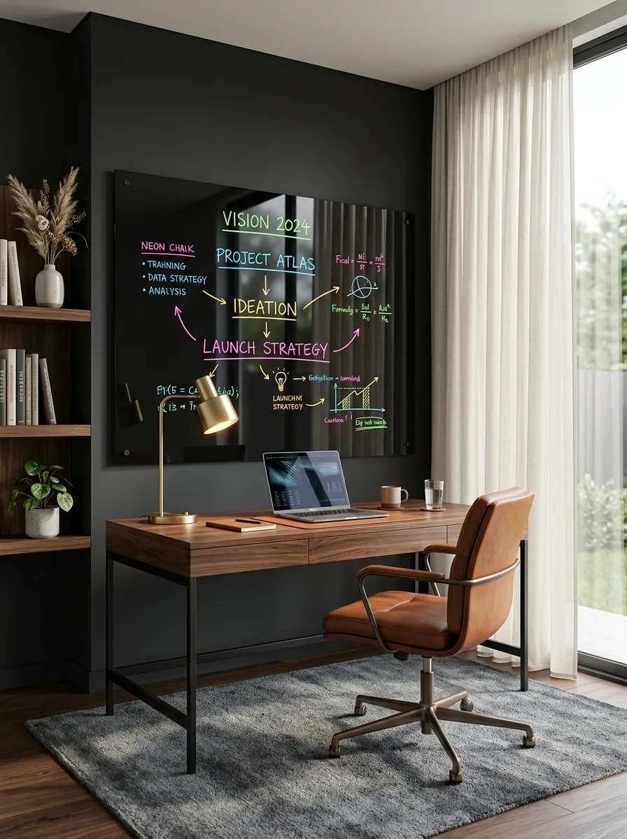 Swap the Cheap Whiteboard for Black Glass