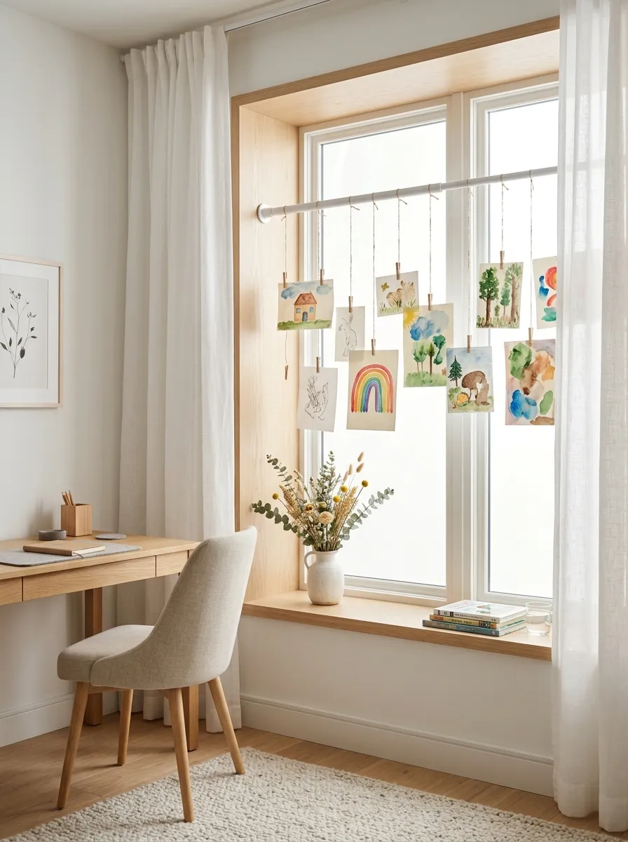 Tension Rod Art Displays