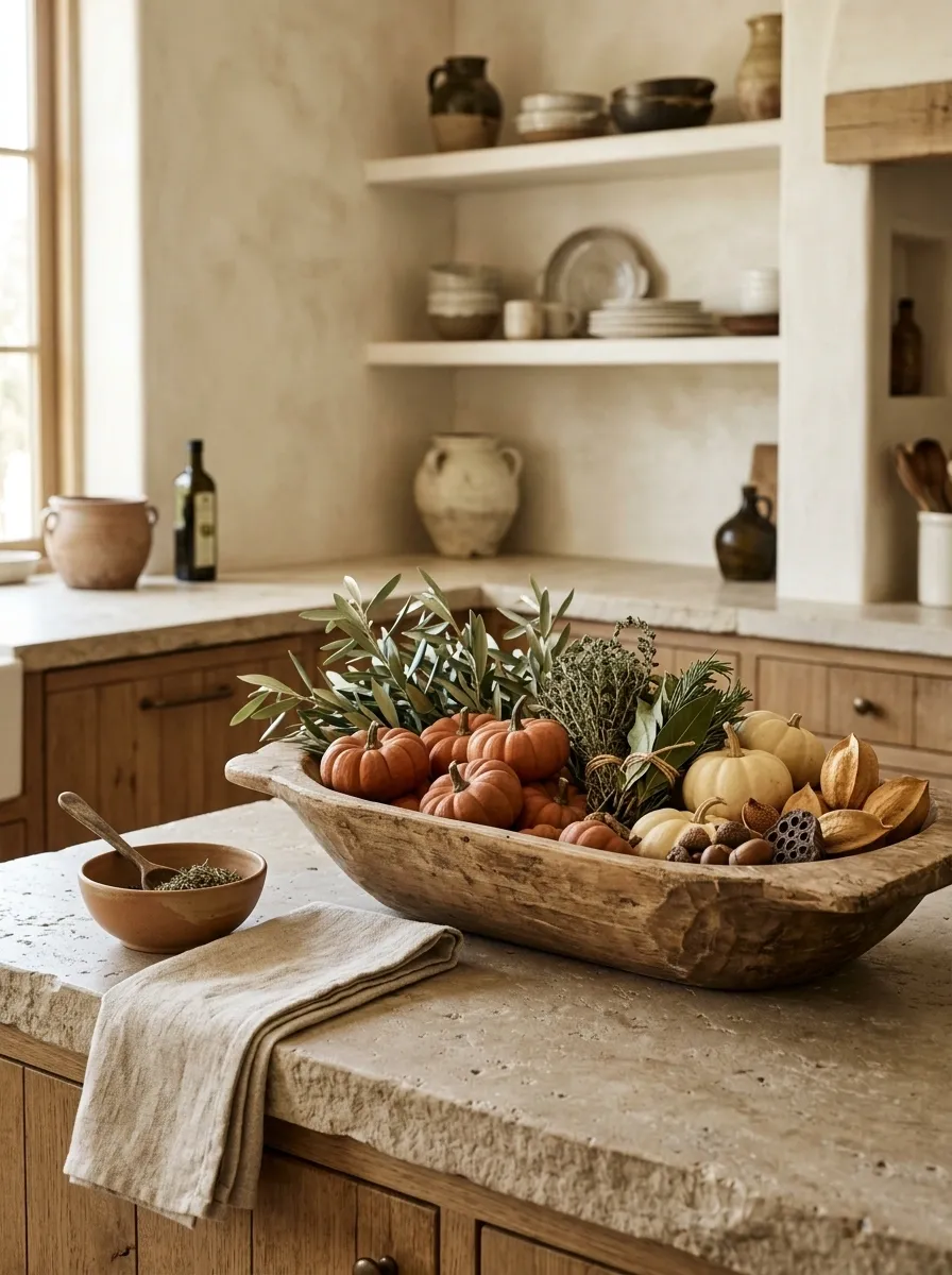 Terracotta and Olive Mediterranean Fall Bowl
