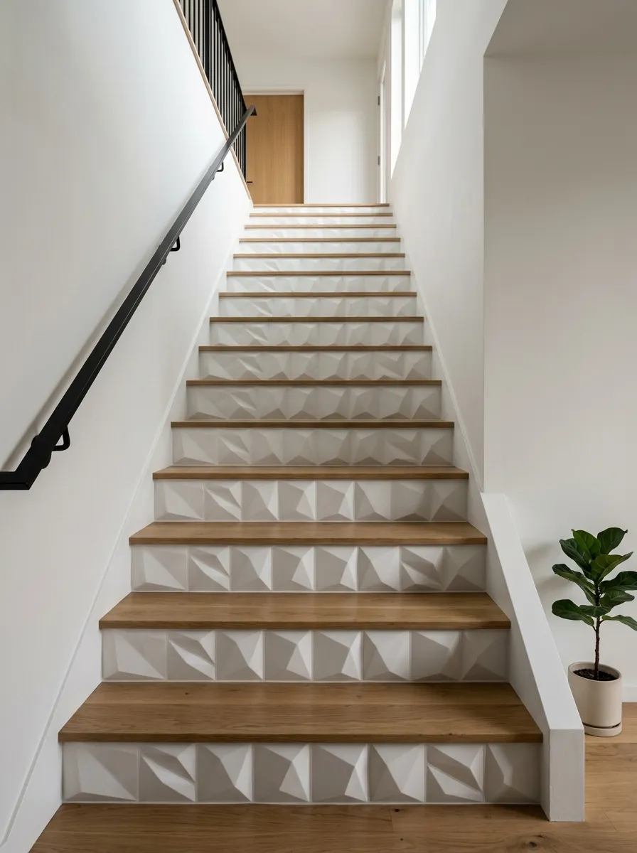 Textured 3D Wall Panel Risers