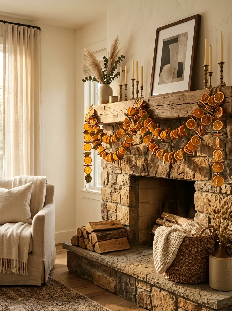 The 10-Minute Dried Orange Garland