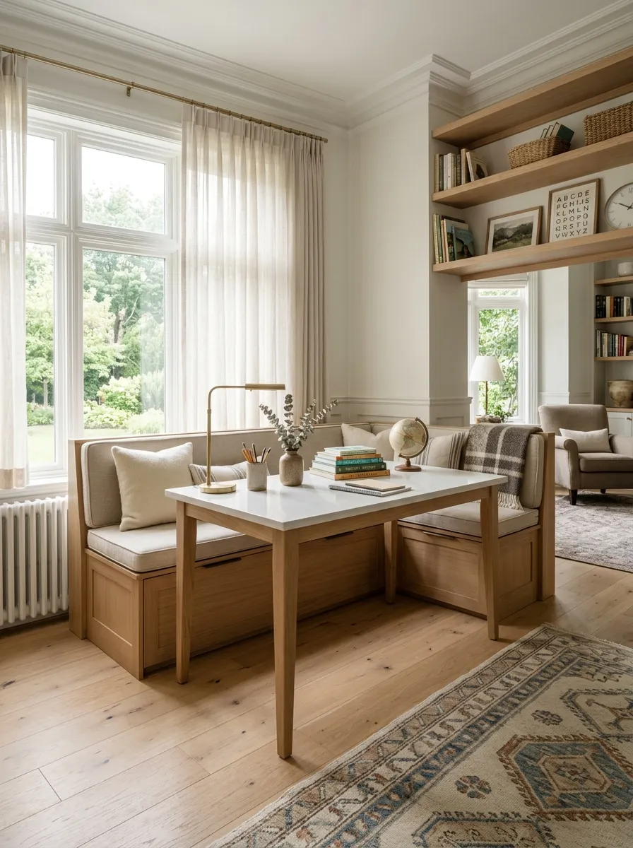 The Corner Banquette Desk