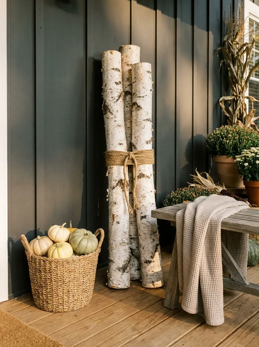 The Faux Birch Log Trick
