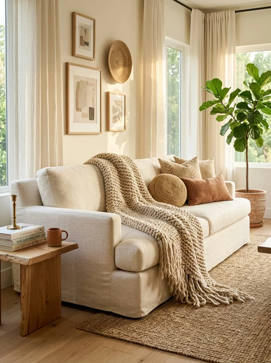 Toss A Fringe Throw Over The Couch Arm