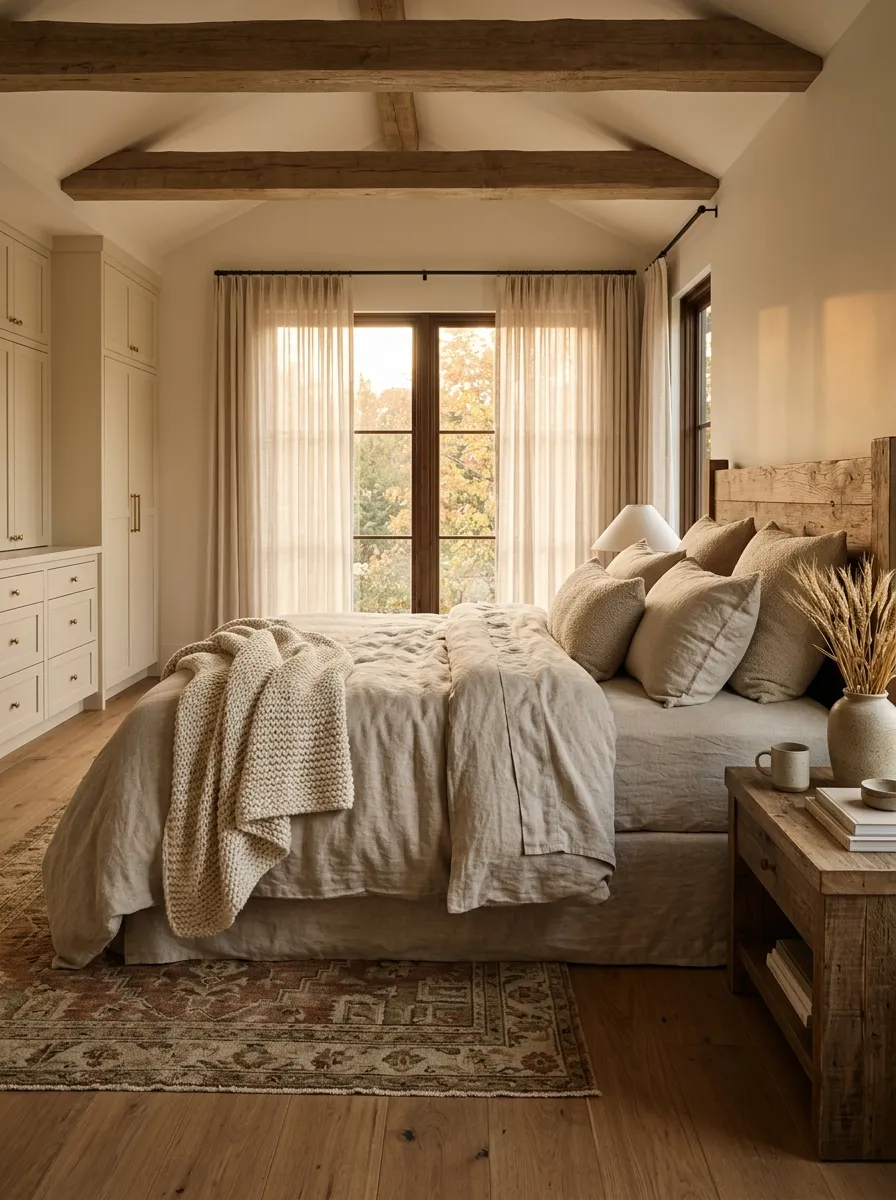 Trade Crisp White Linens for Oatmeal Linen