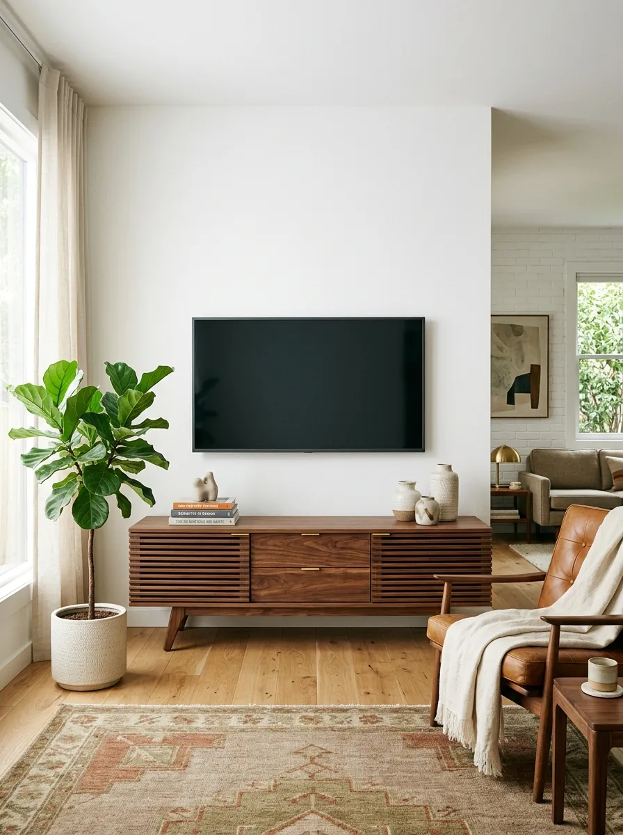 Trade the Bulky TV Stand for a Low Profile Console