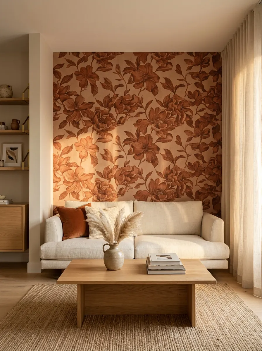 Try Removable Wallpaper on One Accent Wall Only