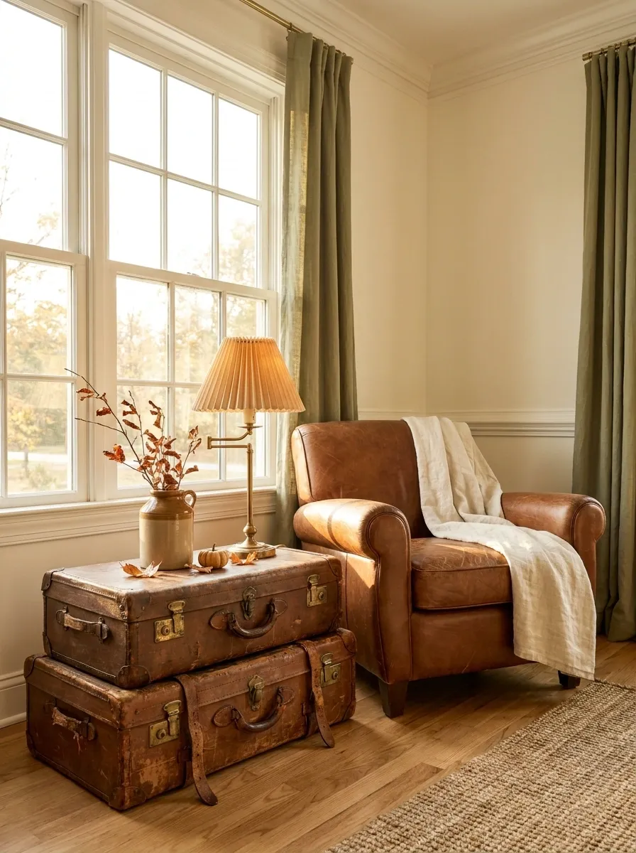 Turn a Vintage Suitcase Into a Fall Accent Table