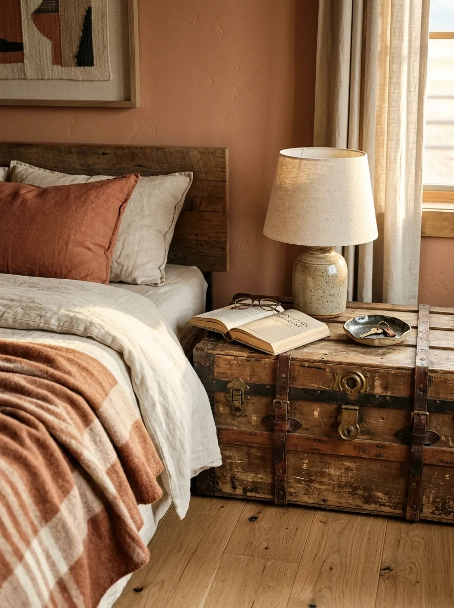 Turn a Vintage Trunk Into a Nightstand