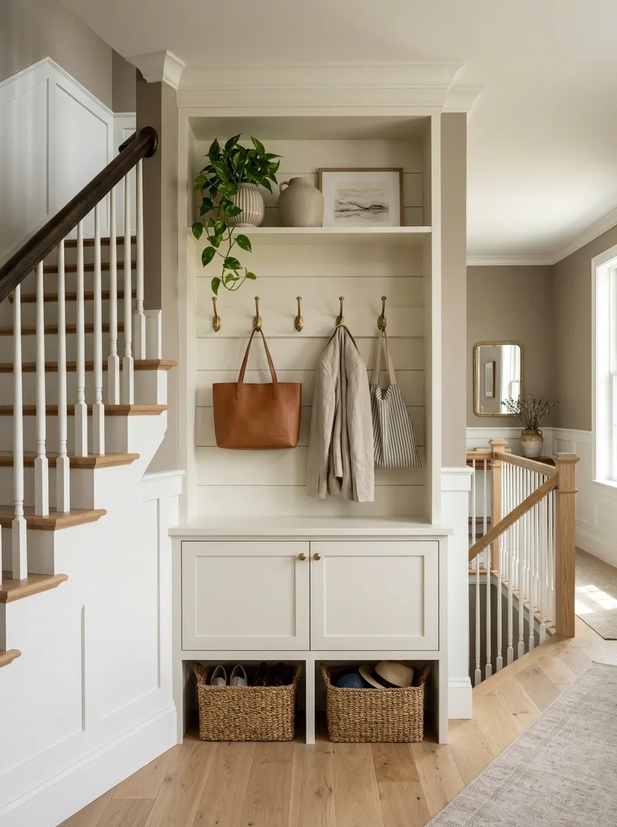 Turn an Awkward Corner Into a Built-In Storage Drop Zone