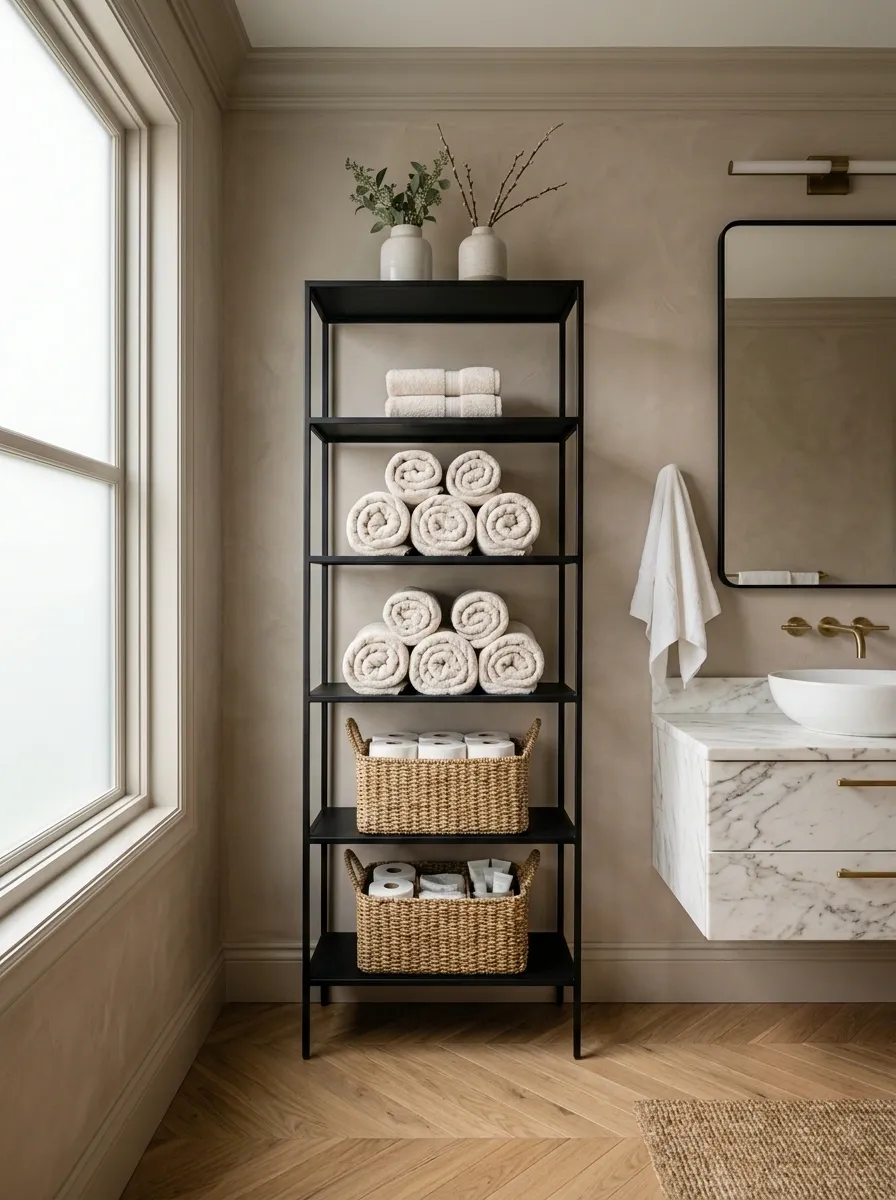 Turn an Empty Wall Into a Slim Storage Statement