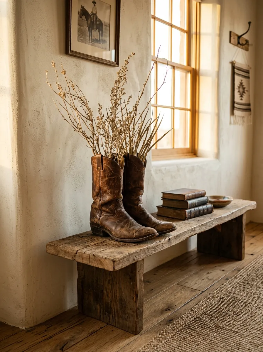 Turn Vintage Cowboy Boots Into Decor