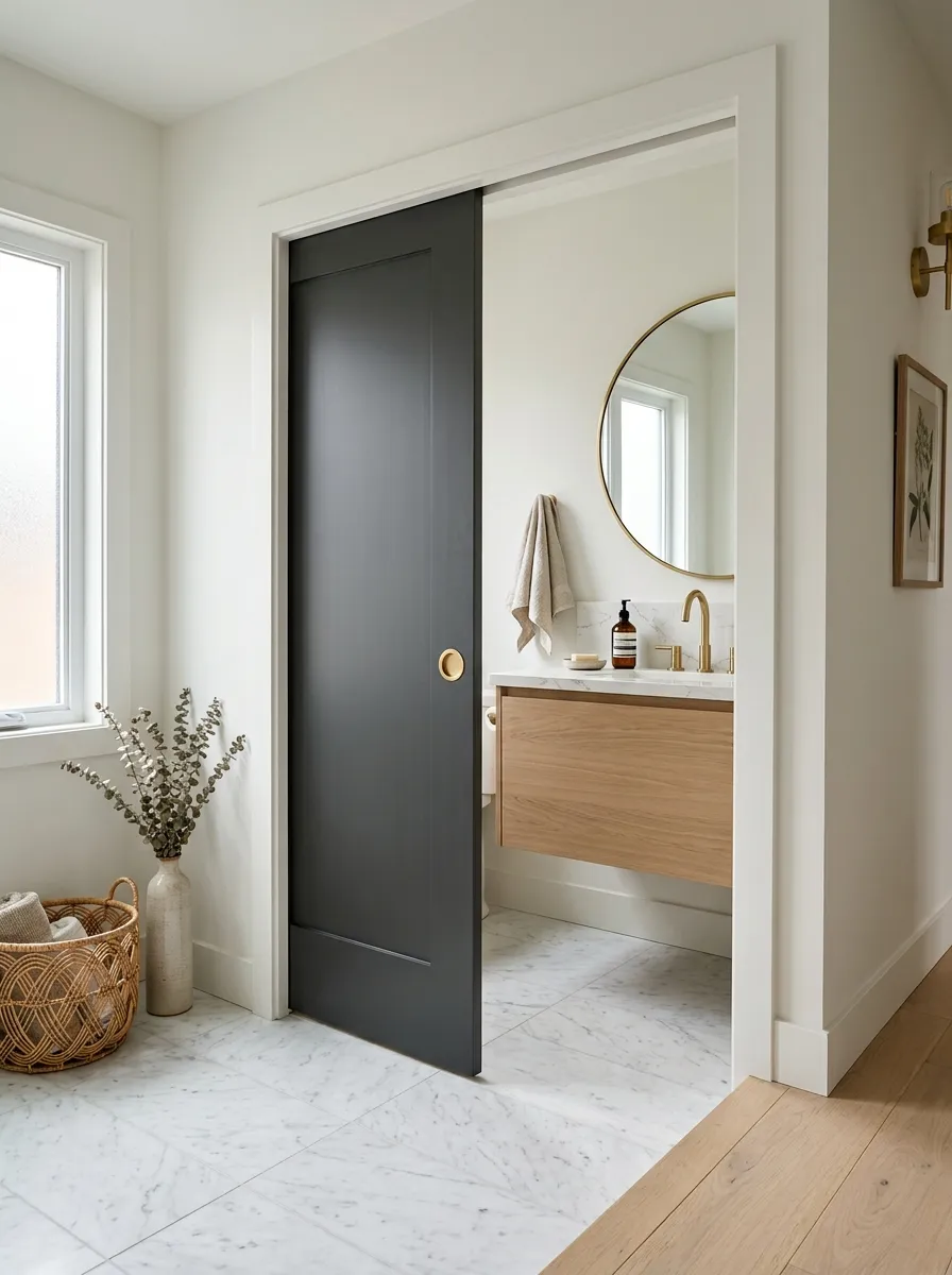 Use a Pocket Door on Tight Layouts