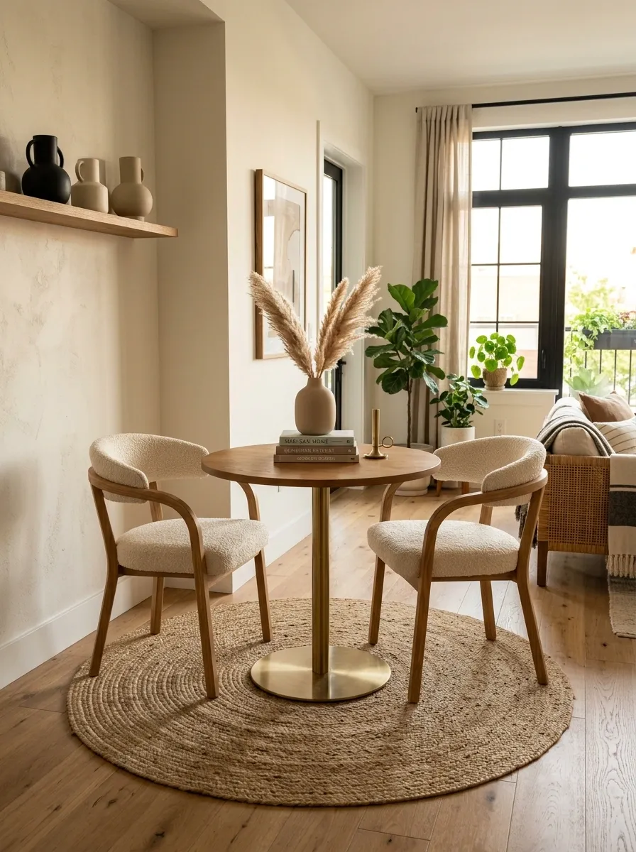 Use a Rug to Fake a Dining Room