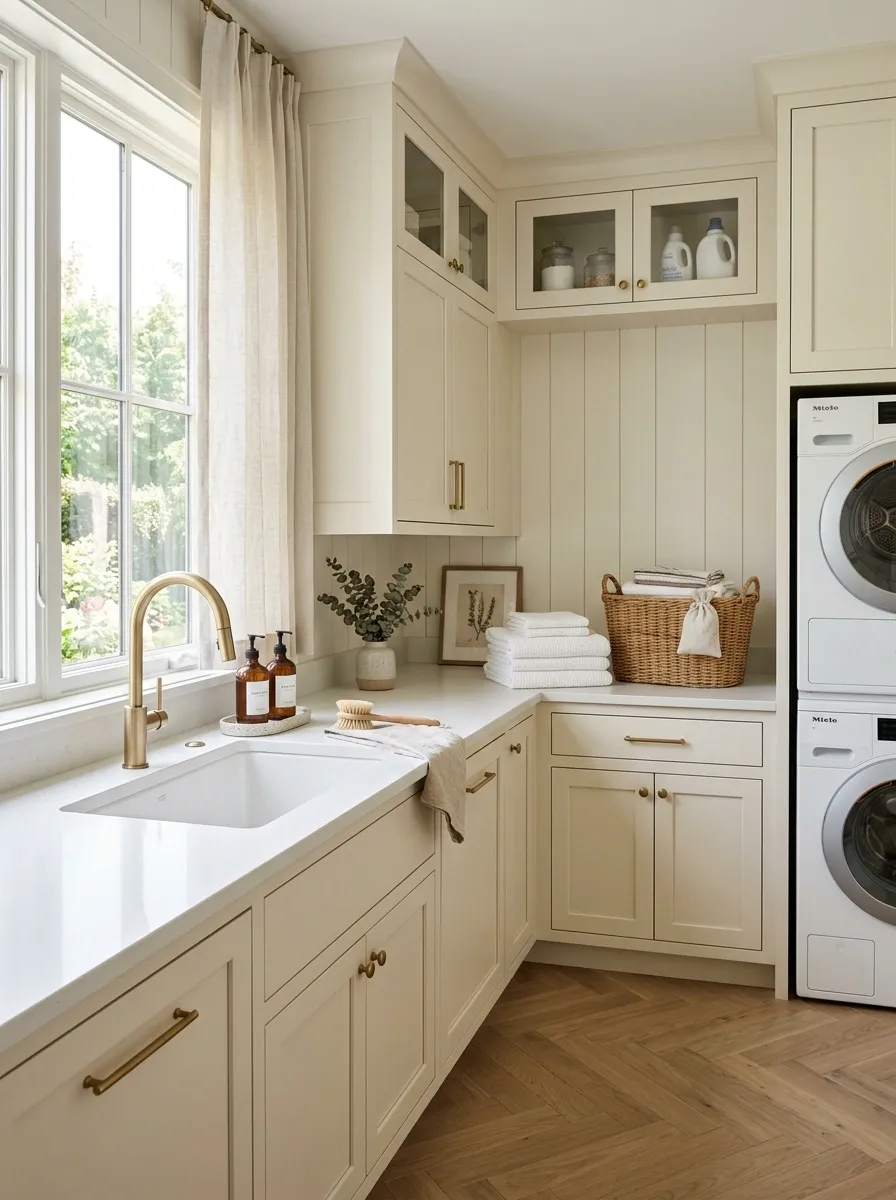 Use a Water-Resistant Countertop Near the Utility Sink