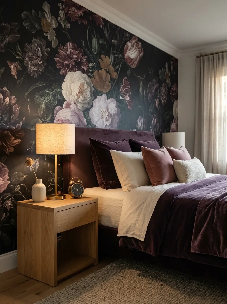 Use Bedside Tables as Quiet Contrast
