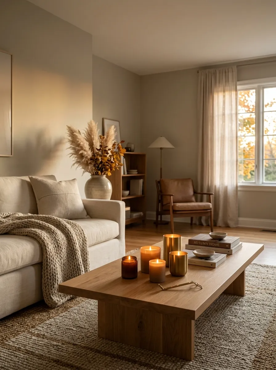Use Candles to Shift the Room Into Evening Mode