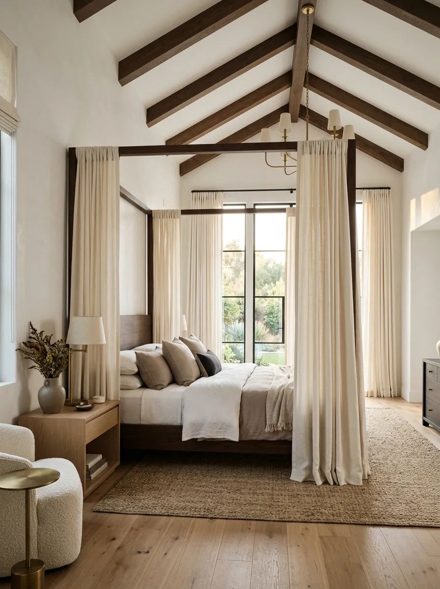 Use Ceiling-Height Curtains Only in a Tall Room