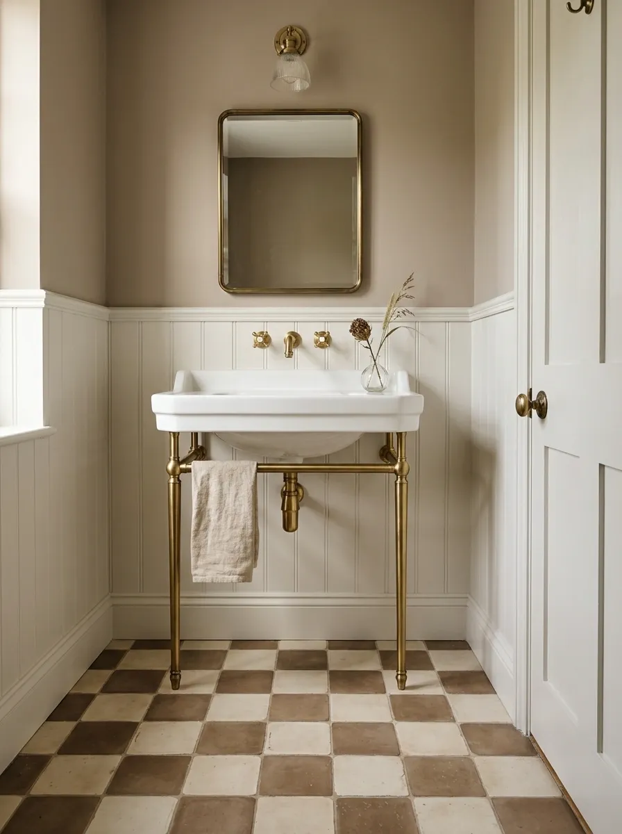 Use Checkerboard Flooring for Instant Old-House Character