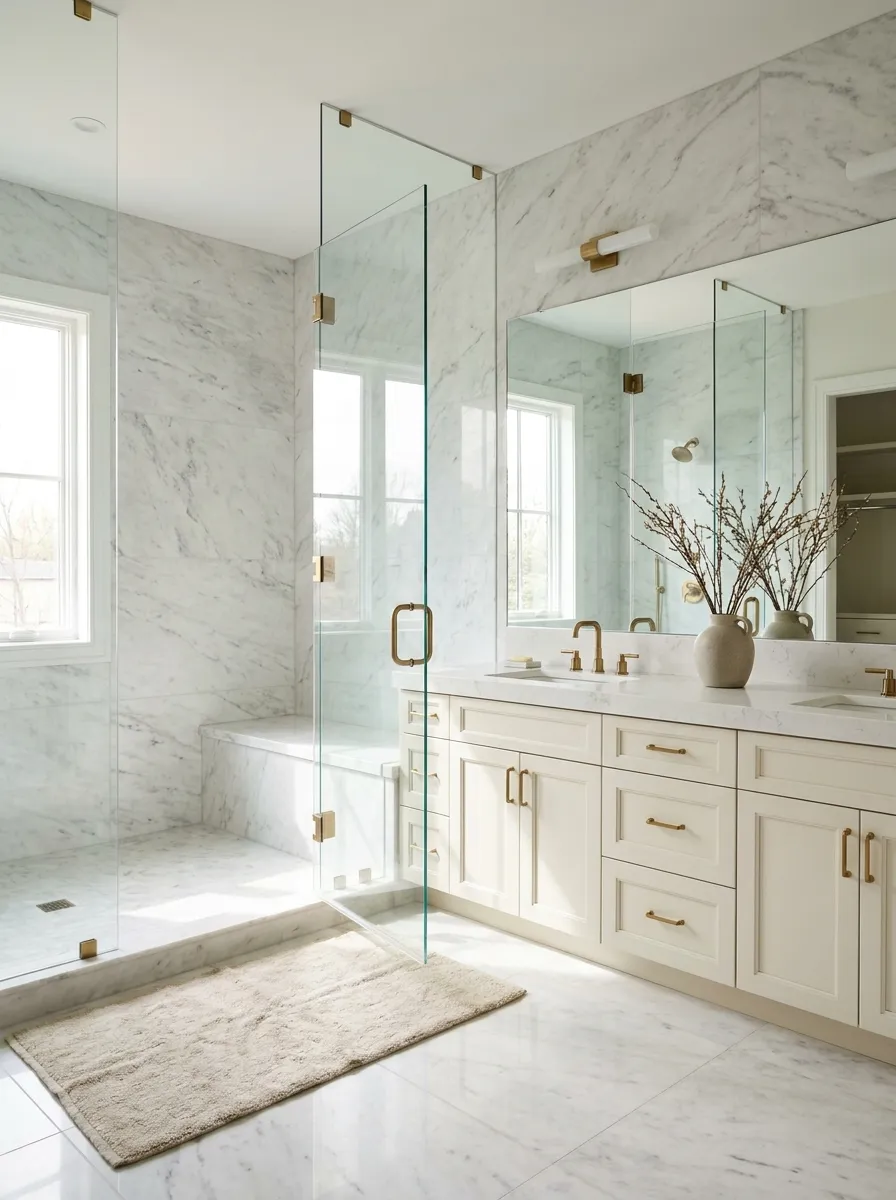 Use Clear Glass for Shower Doors