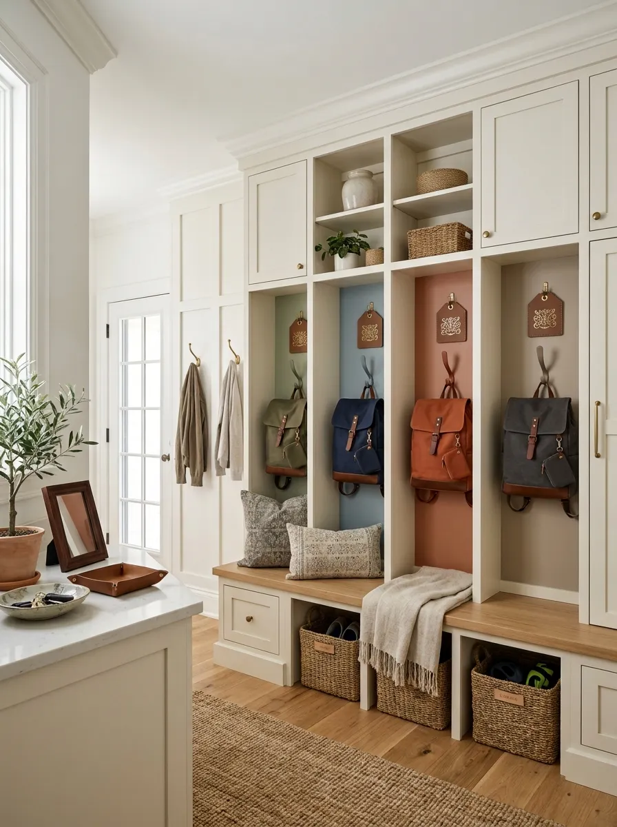 Use Color-Coded Hooks Without Making the Wall Look Childish