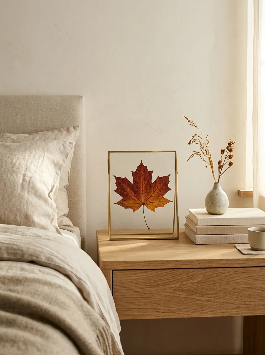 Use Dried Leaves as Free Seasonal Artwork