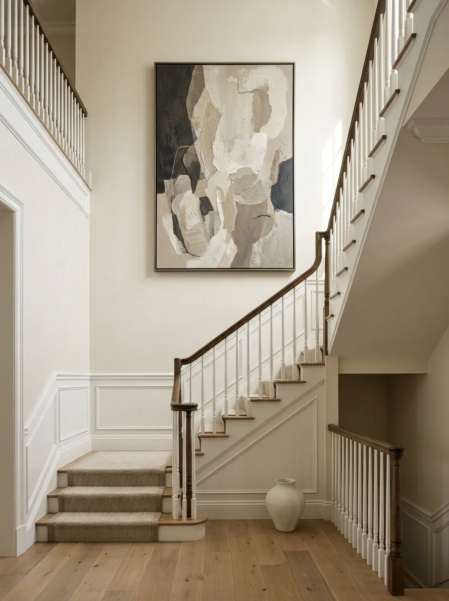 Use One Oversized Artwork Instead of Lots of Small Frames