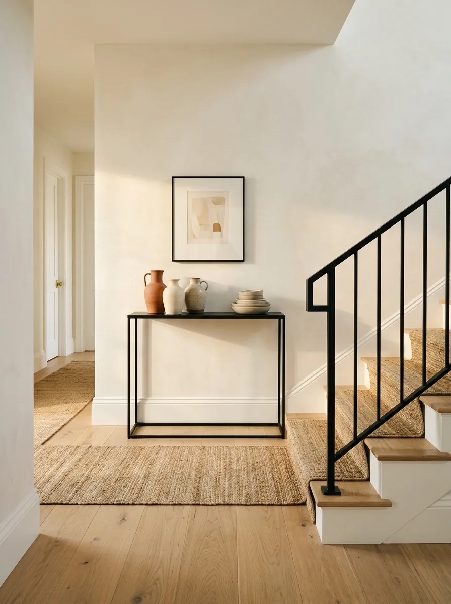 Use One Repeated Material to Connect the Landing to the Rest of the House