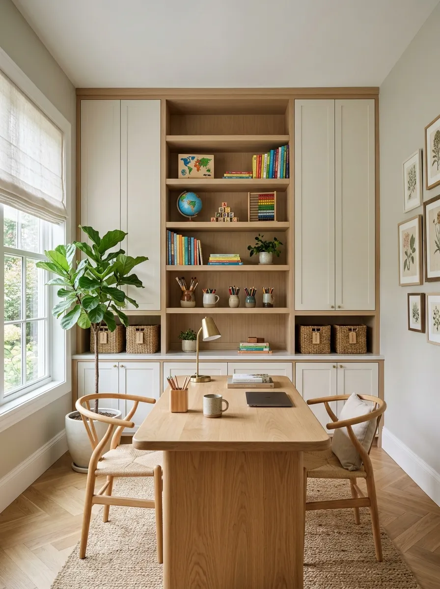 Use Open Shelves for Favorites and Closed Storage for Clutter