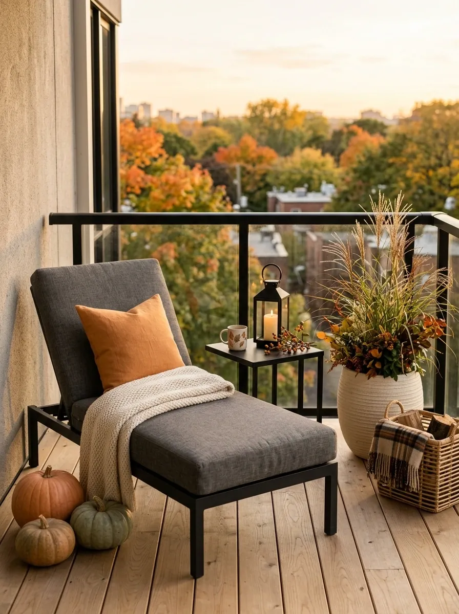 Use Pumpkins Sparingly Around the Seating Area