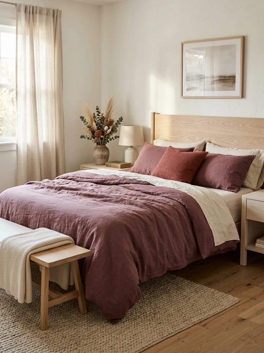 Use Red Linen for a Relaxed Look