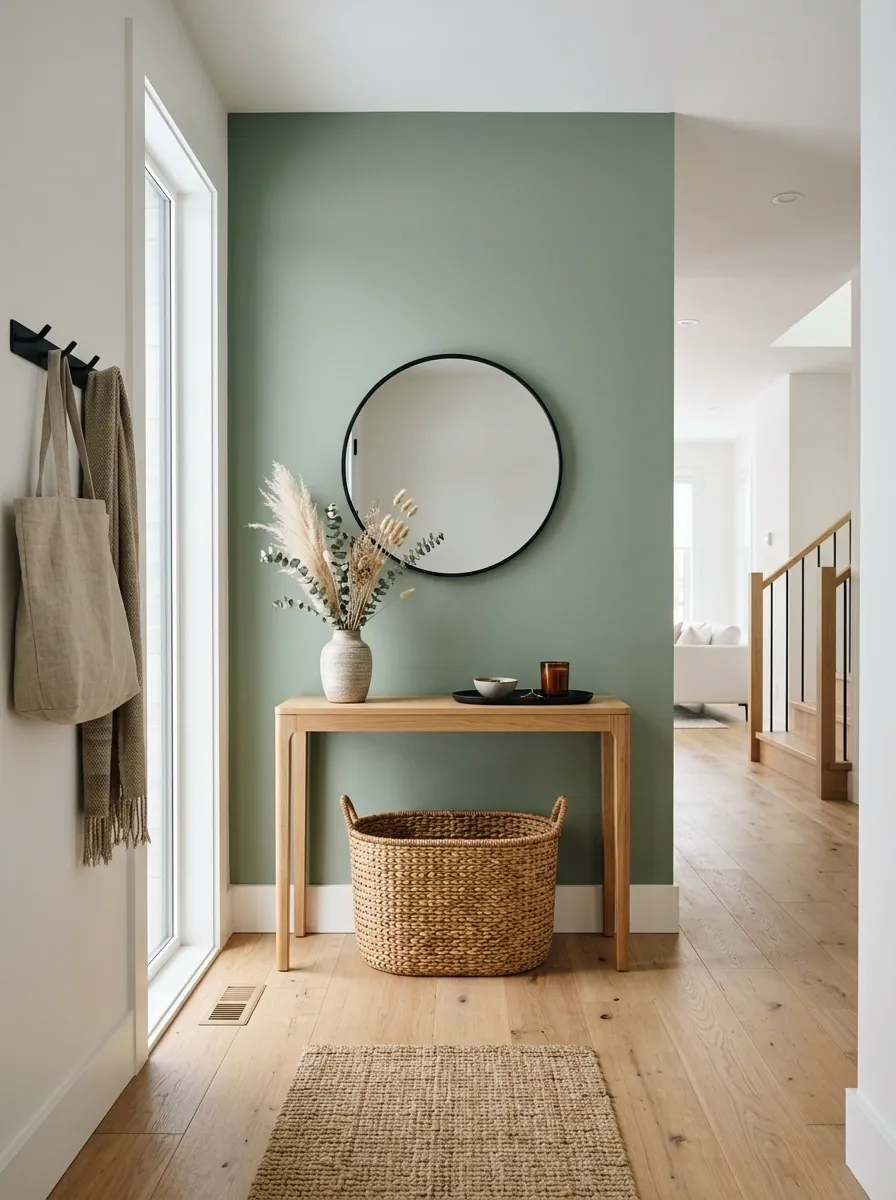 Use Sage in an Entryway Where It Can Set the Tone