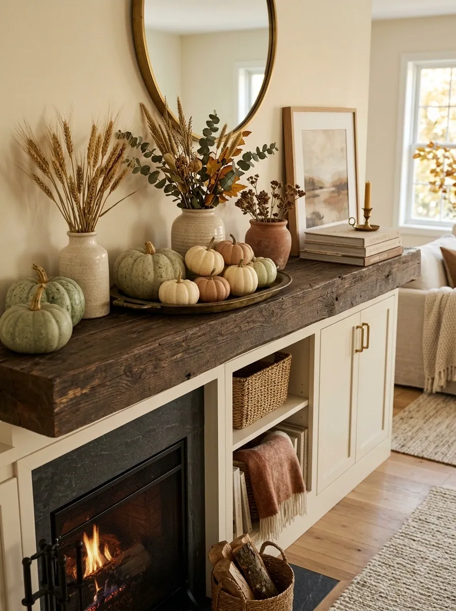 Use Small Pumpkin Clusters Instead of Scattered Mini Pumpkins