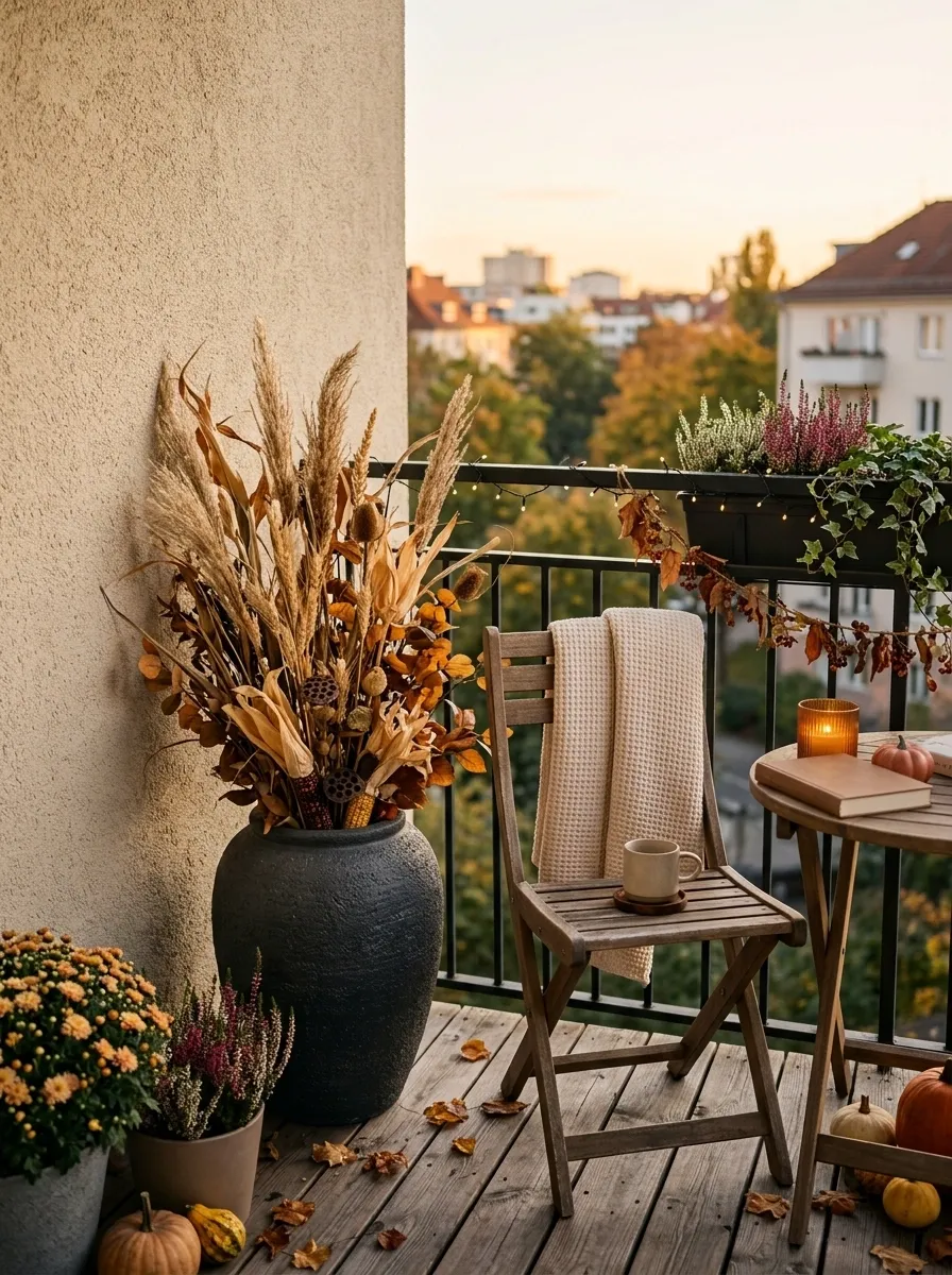 Use Tall Cornstalk-Style Stems to Fill an Empty Corner