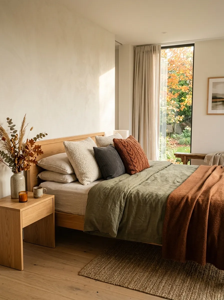 Use Textured Pillow Covers Instead of More Decorative Pillow