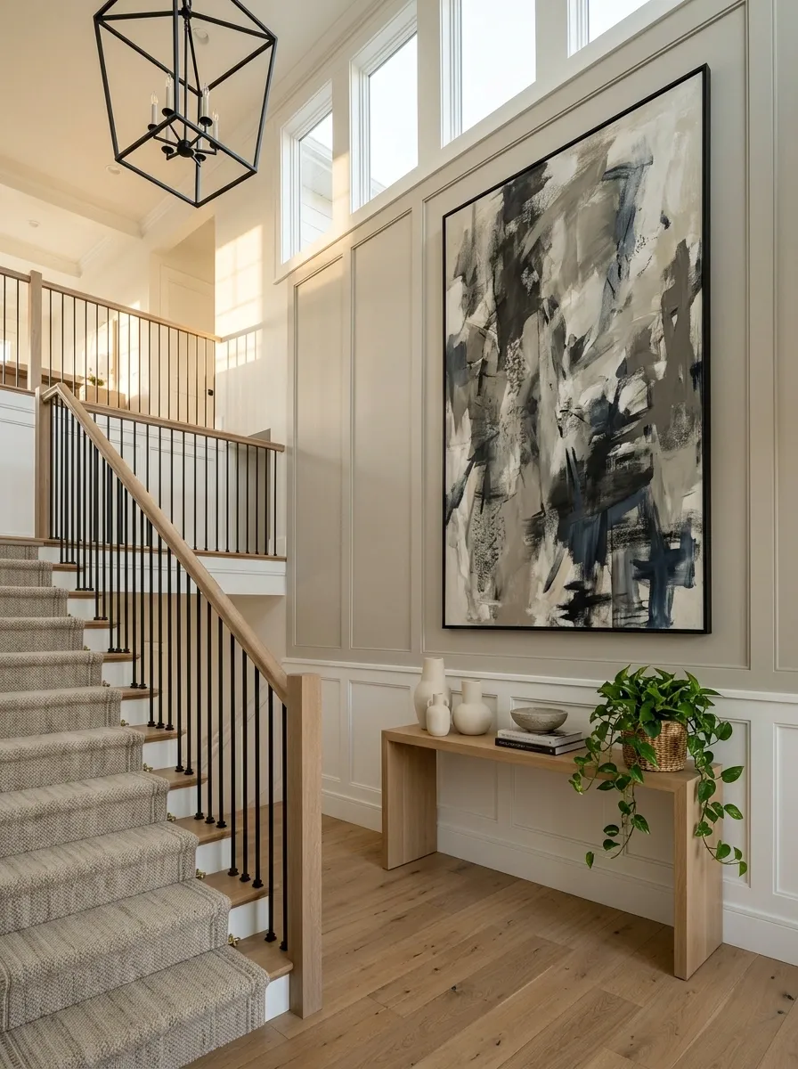 Use the Ceiling Height to Make the Landing Look More Impressive