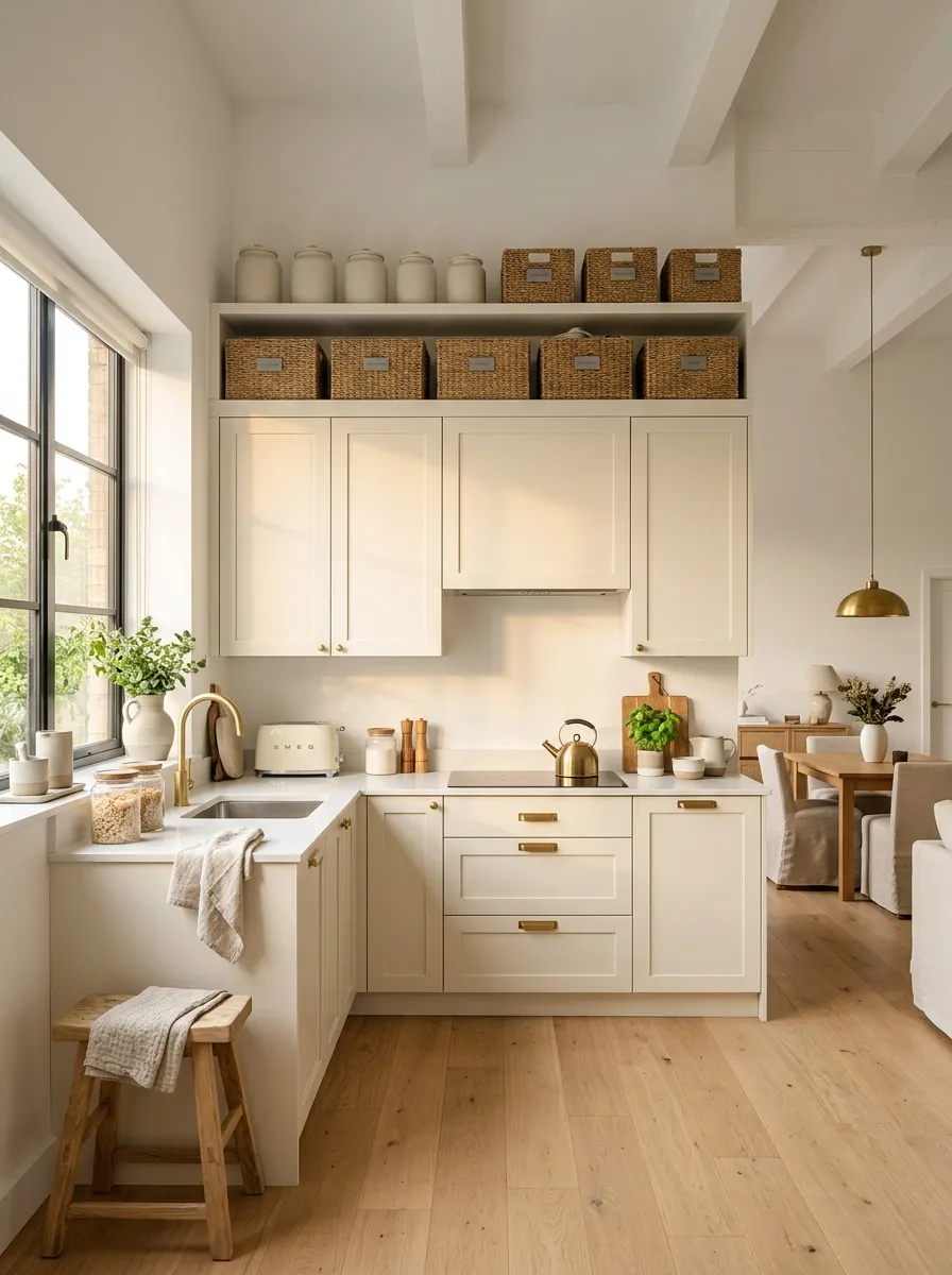 Use the Space Above the Kitchen Cabinets