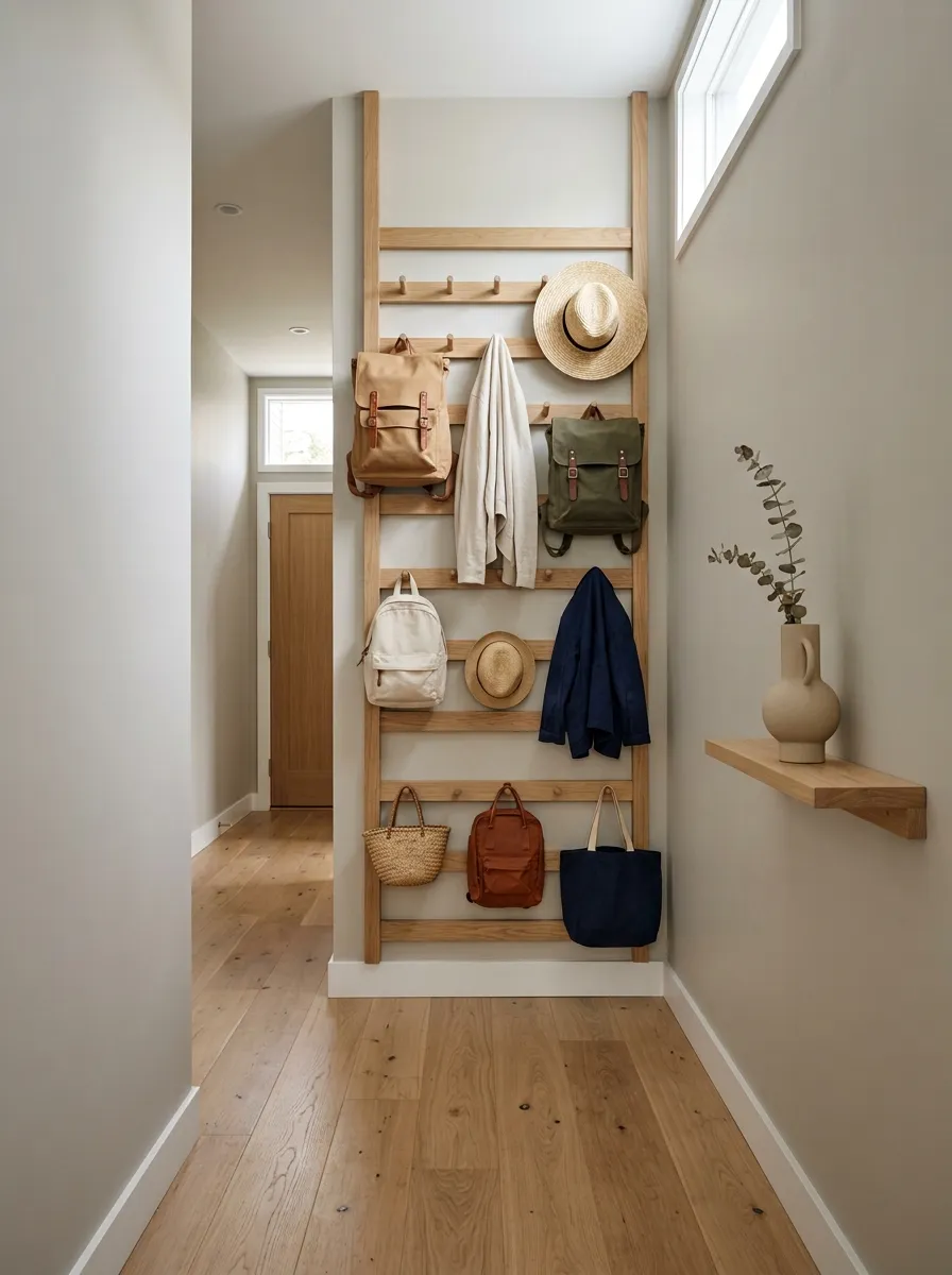 Use Vertical Peg Rails When Floor Space Is Tight