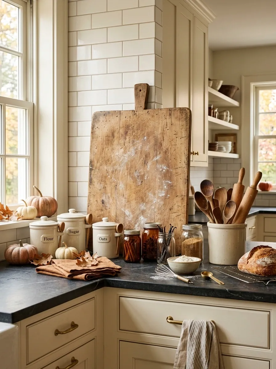 Vintage Farmhouse Baking Station