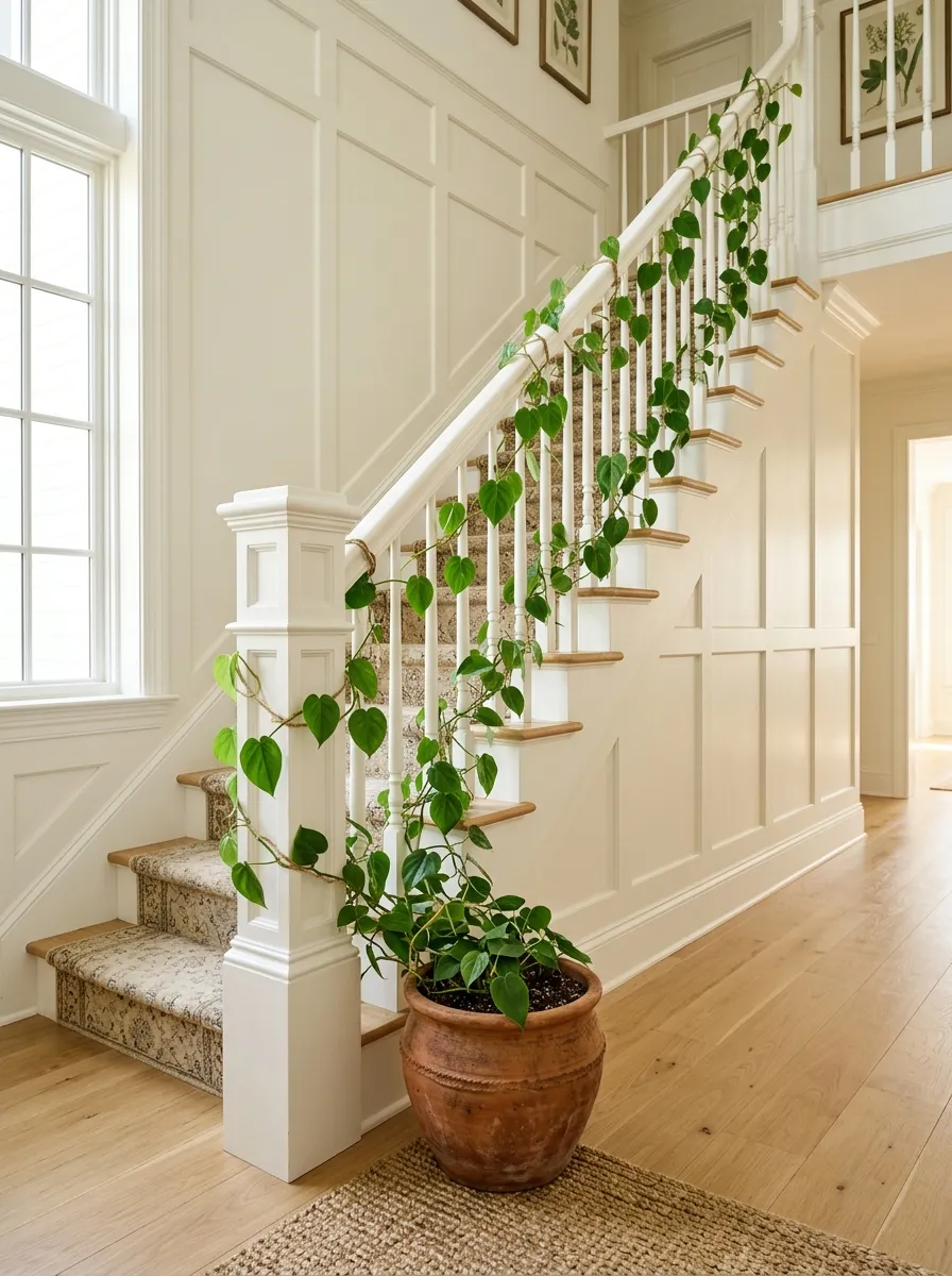 Wrap A Vine Around The Banister Post
