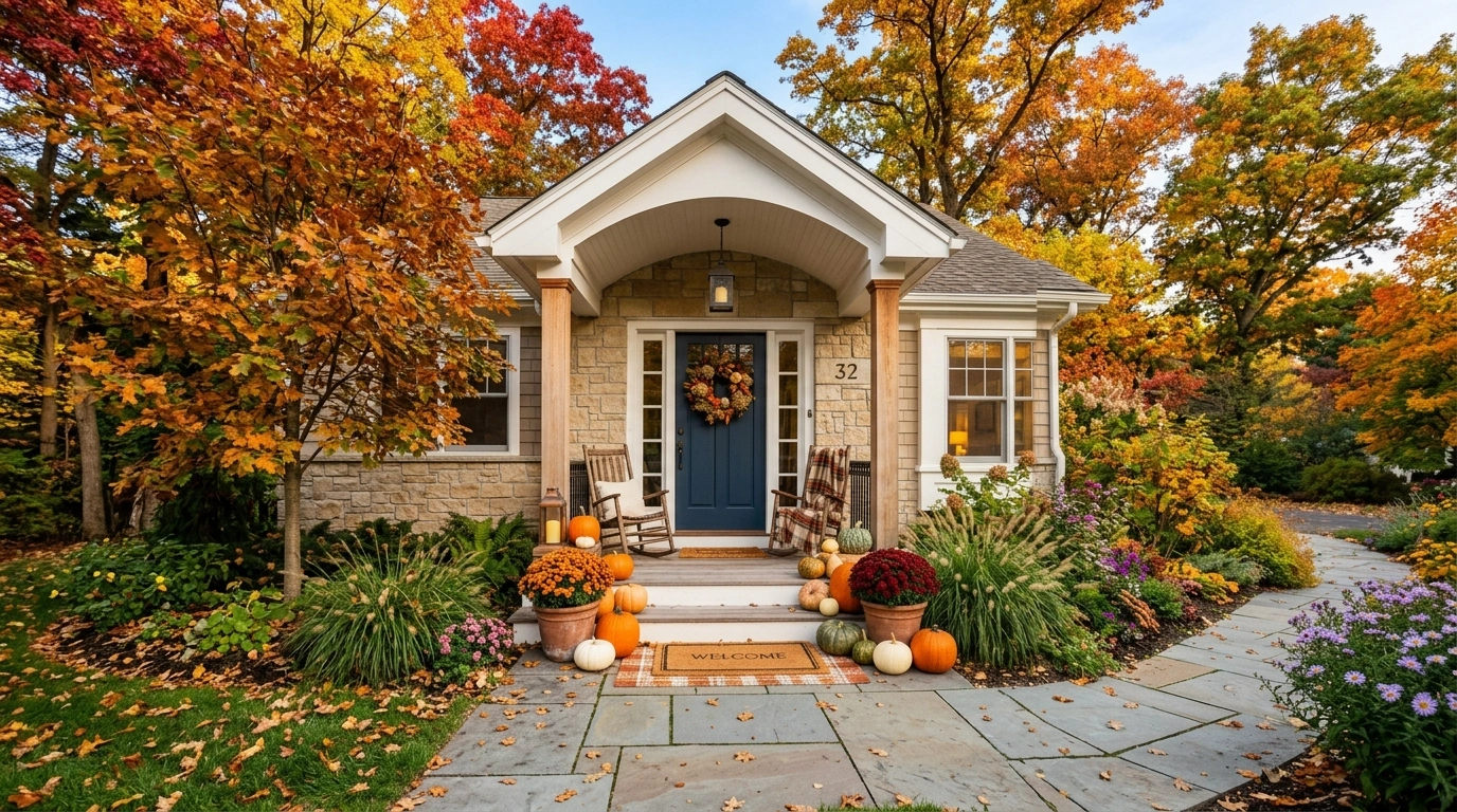 Front Yard Ideas for Fall That Make Your Home Feel Warm, Not Overdecorated
