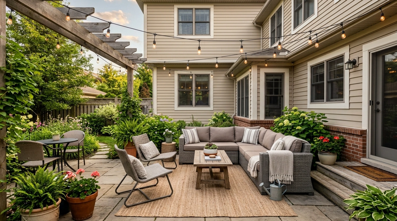 Back Patio Ideas That Turn the Backyard Into a Finished Outdoor Room