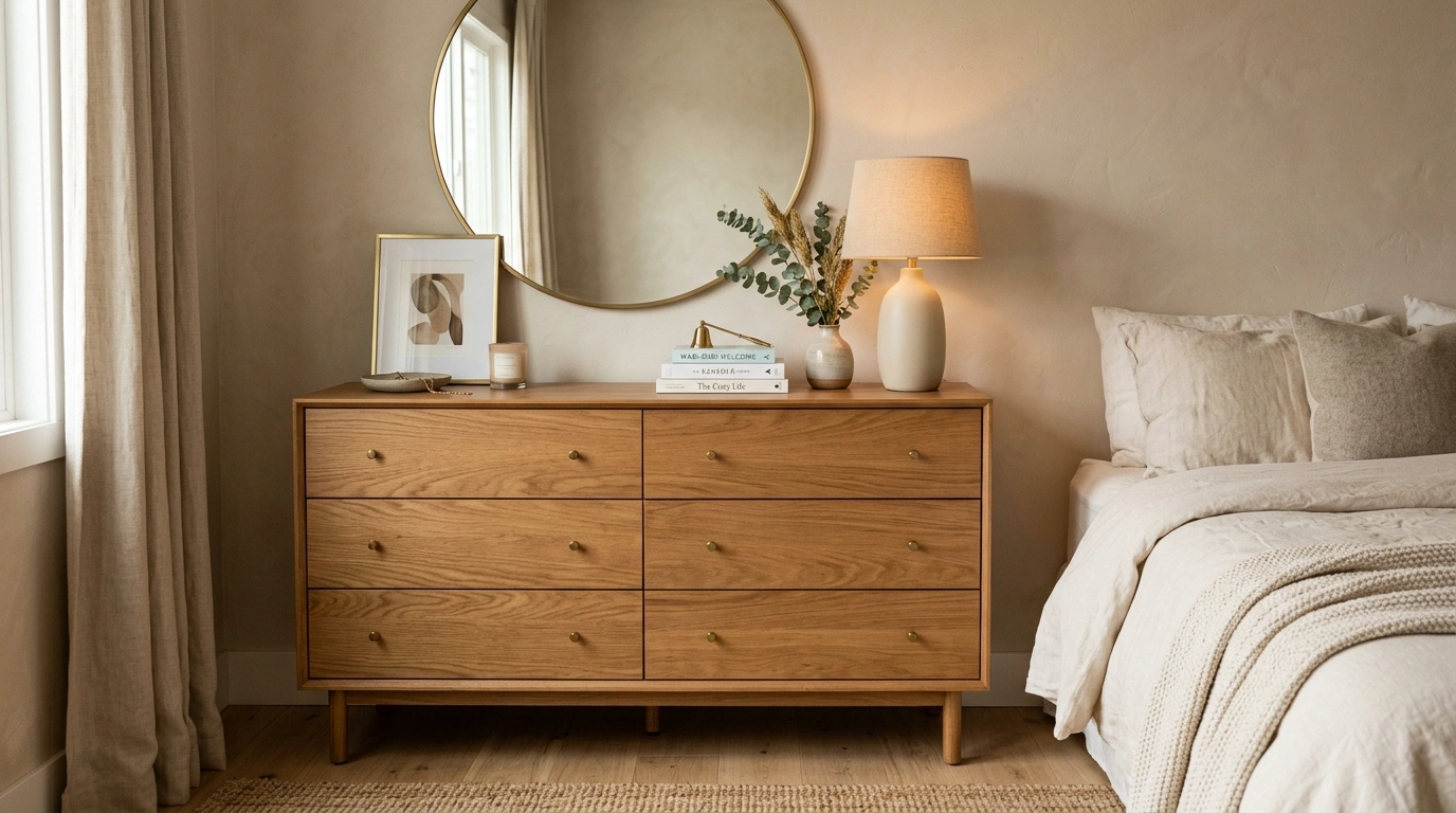 How to Style a Bedroom Dresser Without Making It Look Cluttered