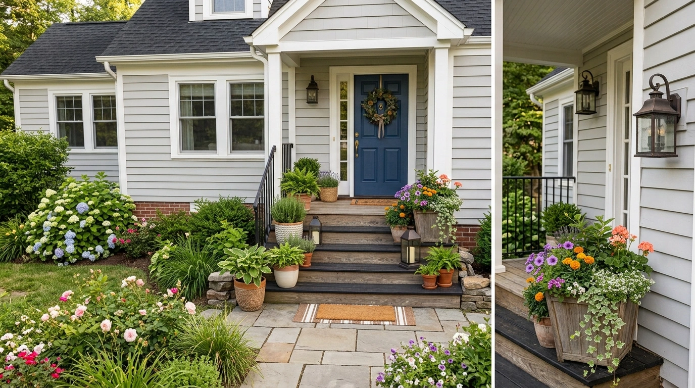 Front Porch Steps Styling Ideas That Make the Whole Entry Look Better