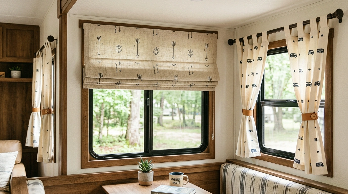 RV Curtain Ideas That Make the Whole Interior Make Sense